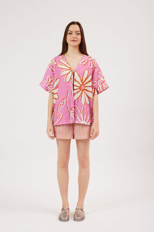 Laced Patterned Shirt