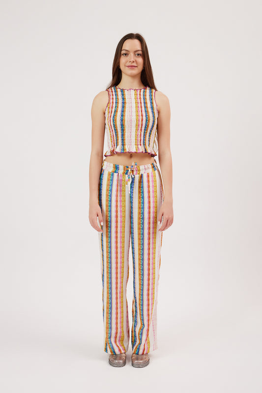 Striped Loose Trousers