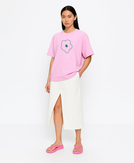 Bloomwalk Pink-Green Oversize Tişört