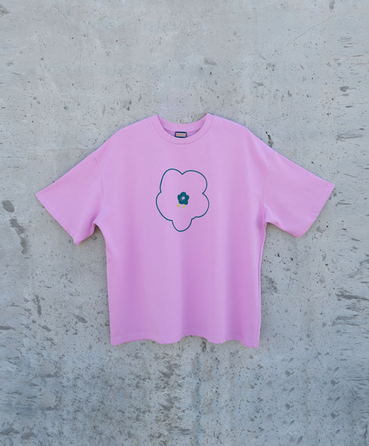 Bloomwalk Pink-Green Oversize Tişört